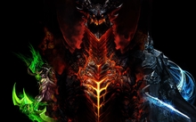 video games dragons world of warcraft lich king horns weapons fantasy art armor deathwing illidan st Wallpaper